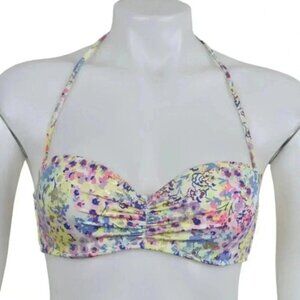 Victorias Secret Floral Bikini Top Halter Colourful  Size 34C